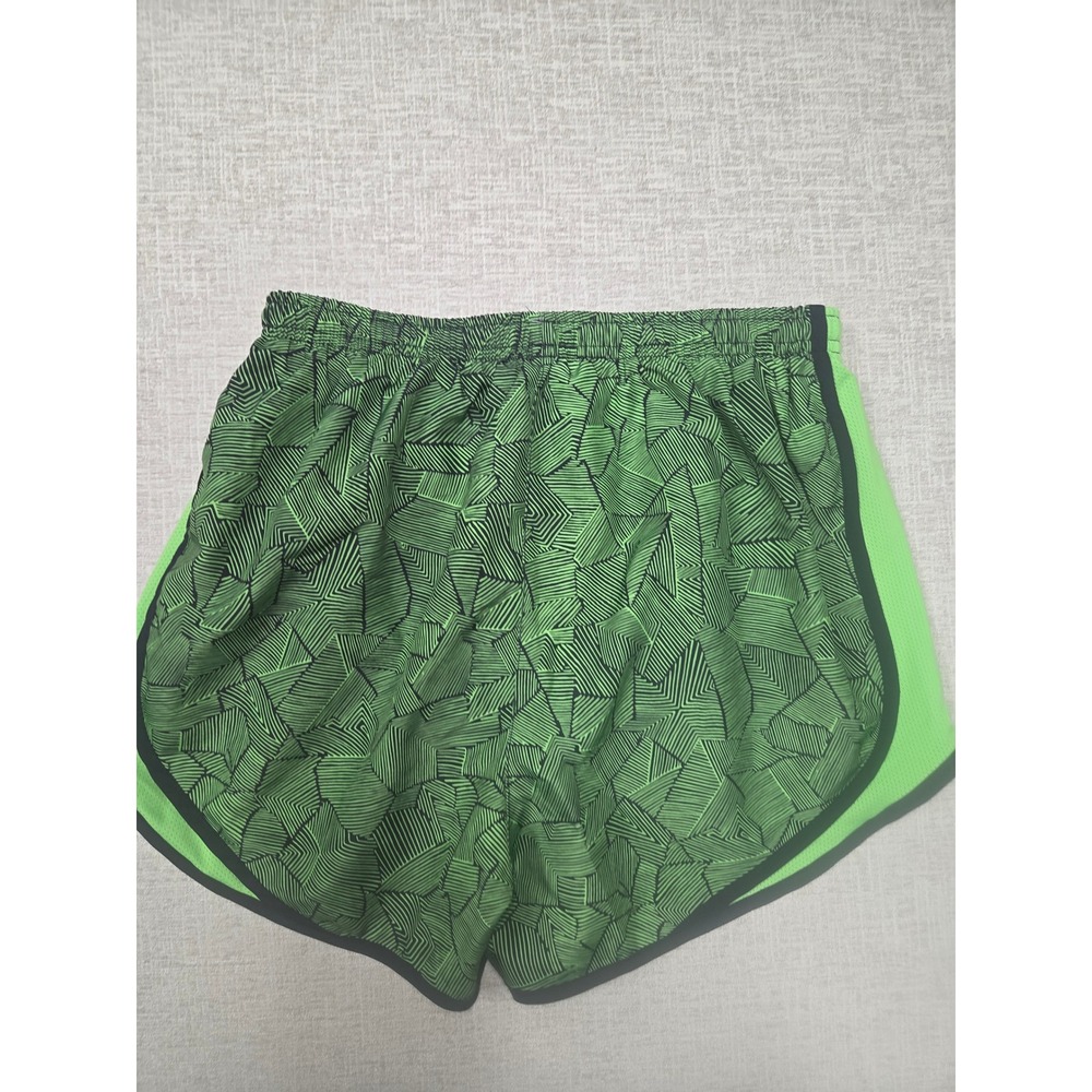 Nike Dri-FIT Tempo Running Shorts Women's Small Green Black Geometric Athletic - Picture 5 of 5